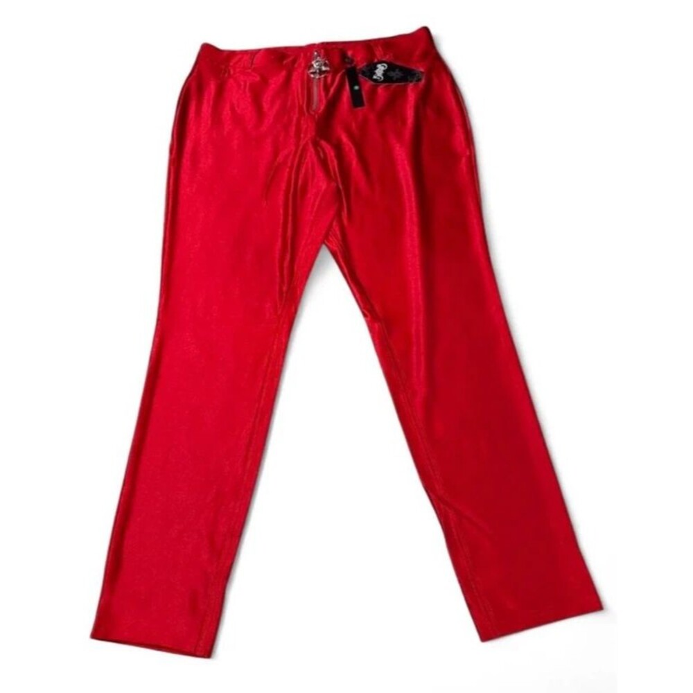 Killstar Disco Obskura Scarlet High-Waist Stretch Pants